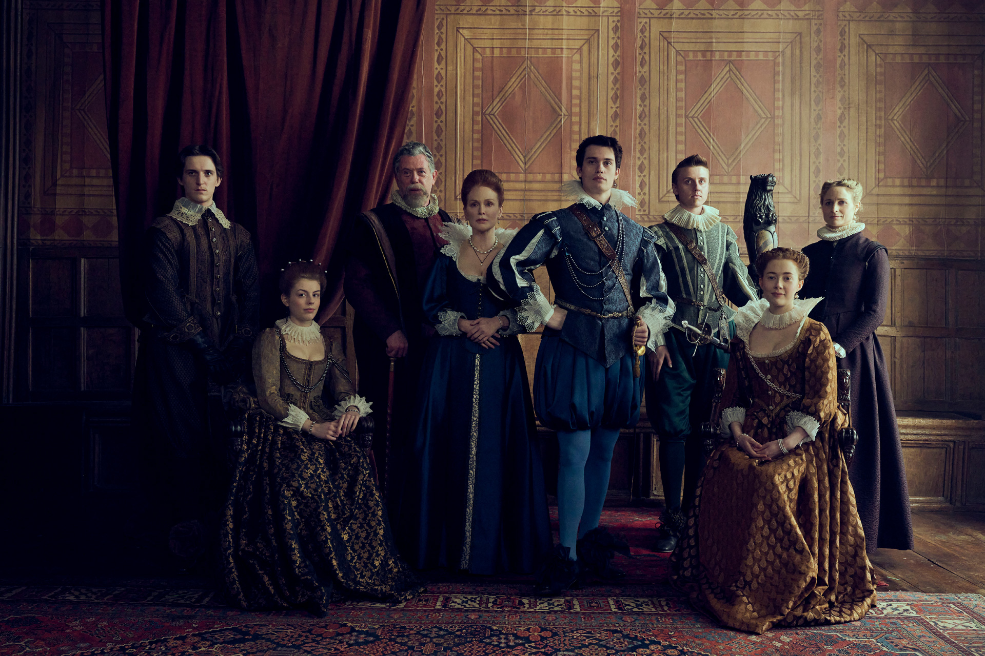 Cast of Mary & George in Jacobean costumes