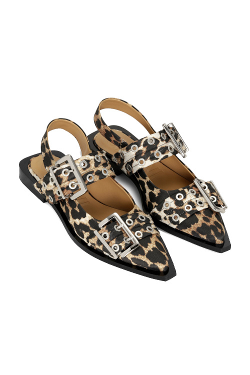 Leopard print ballet flats