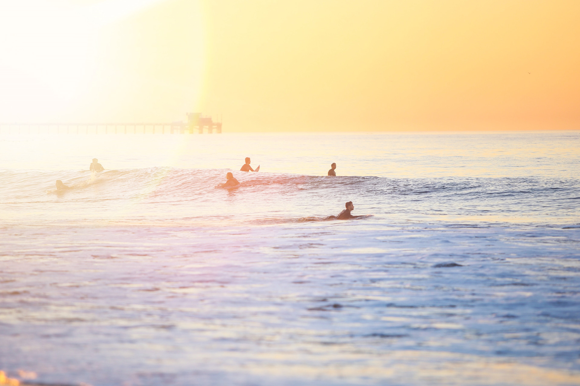 Newport Beach at sunset