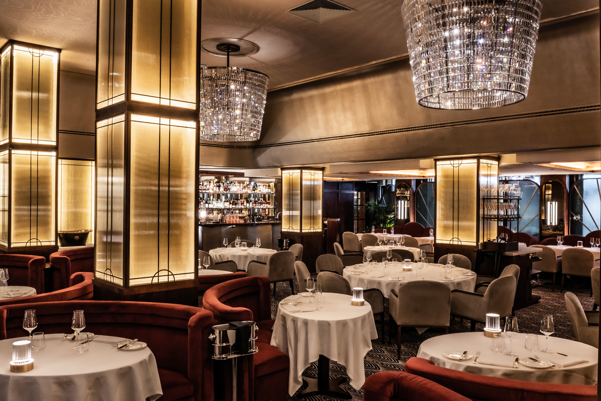 Dining room at The Savoy Grill