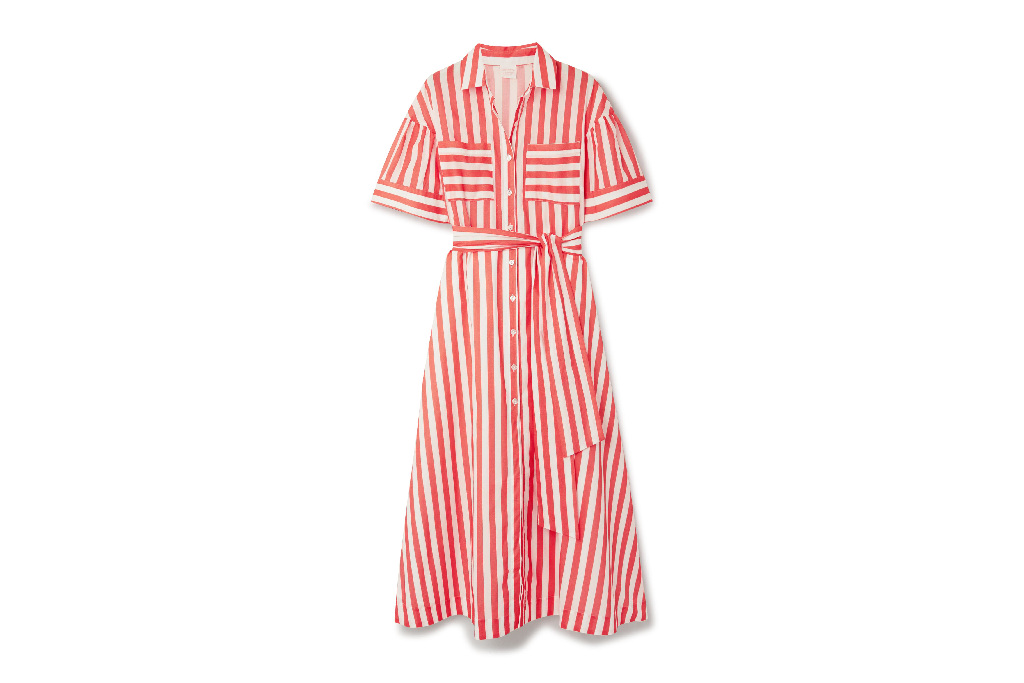 Red stripe dress