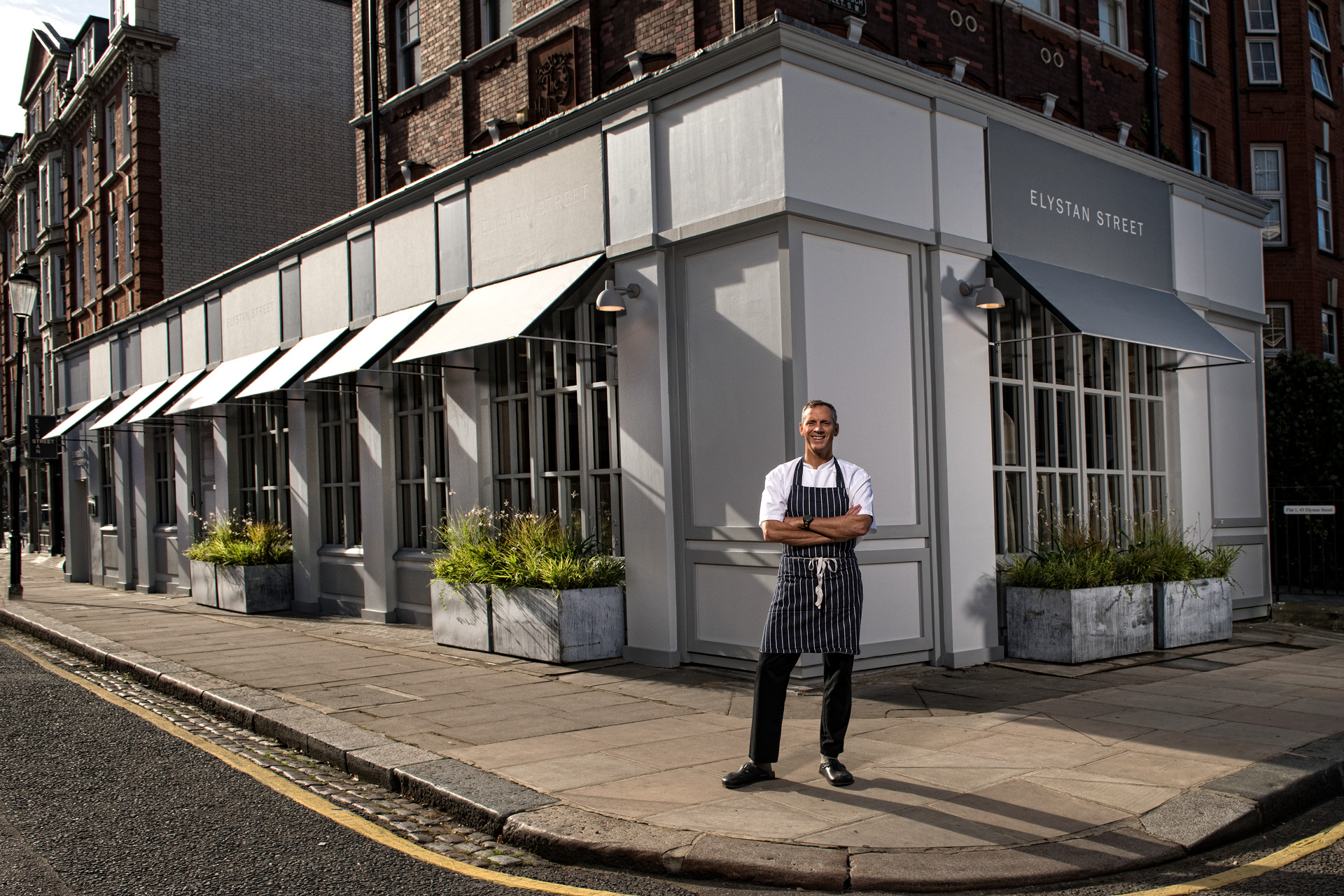 Phil Howard outside Elystan Street