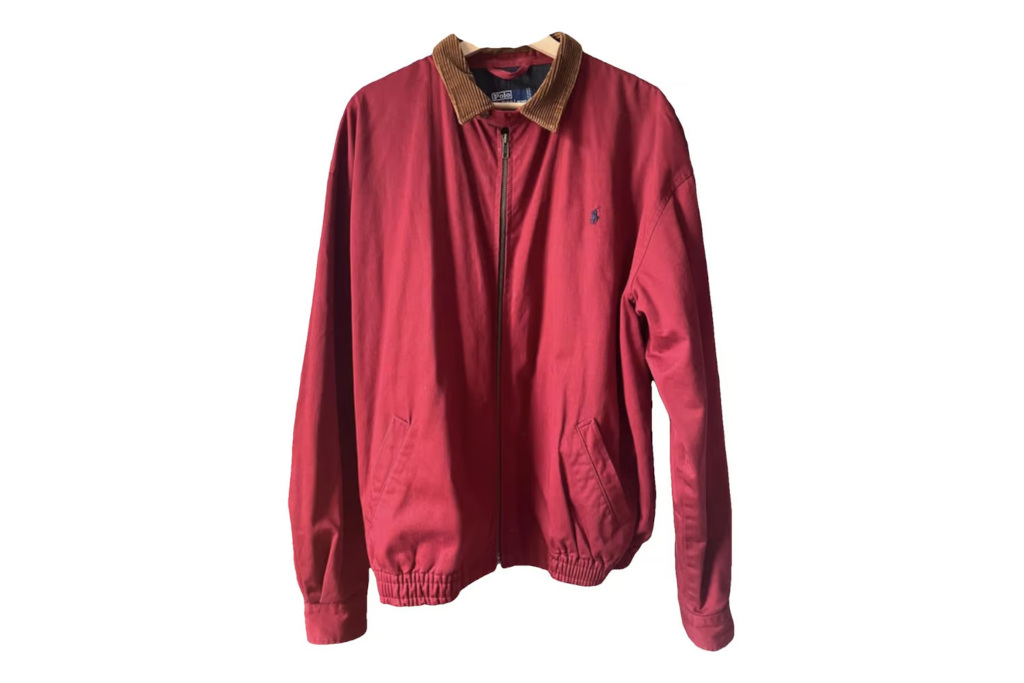 Red bomber jacket