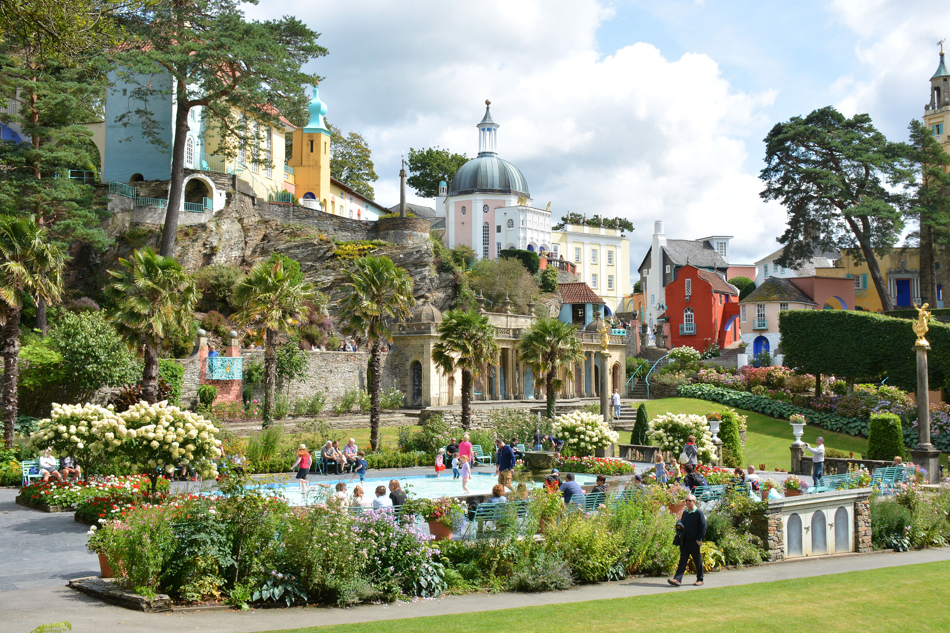 Portmeirion, a beautiful town in Wales