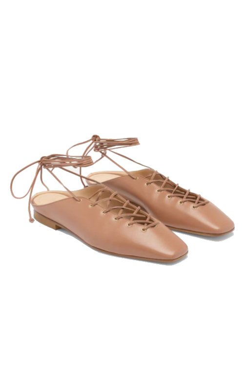 Lace up flats
