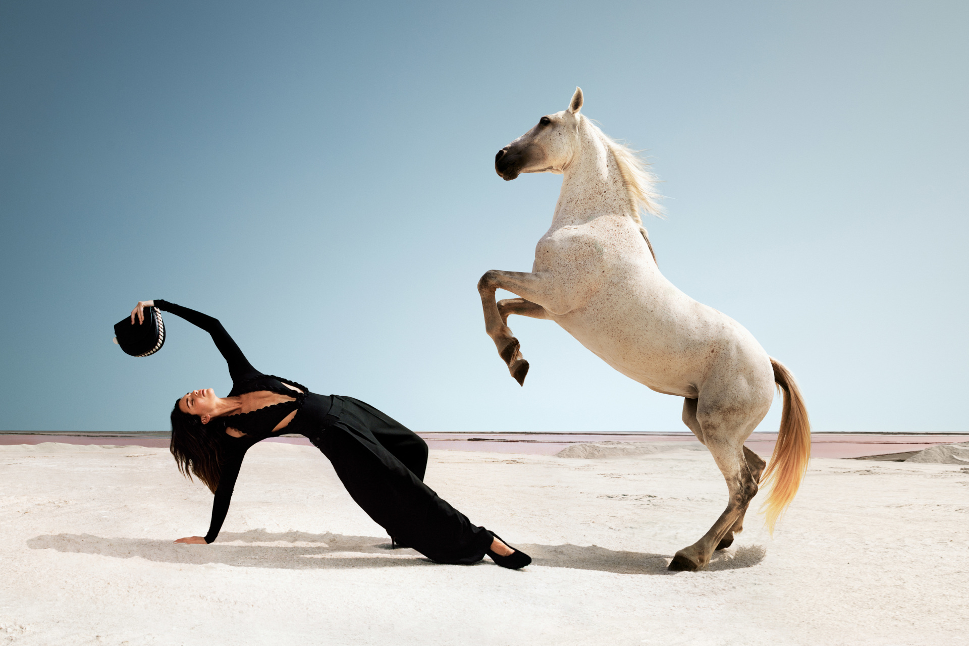 Kendall Jenner and horse