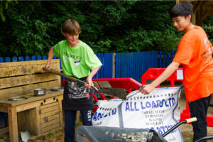 Pupils working to help the community on Giving Day