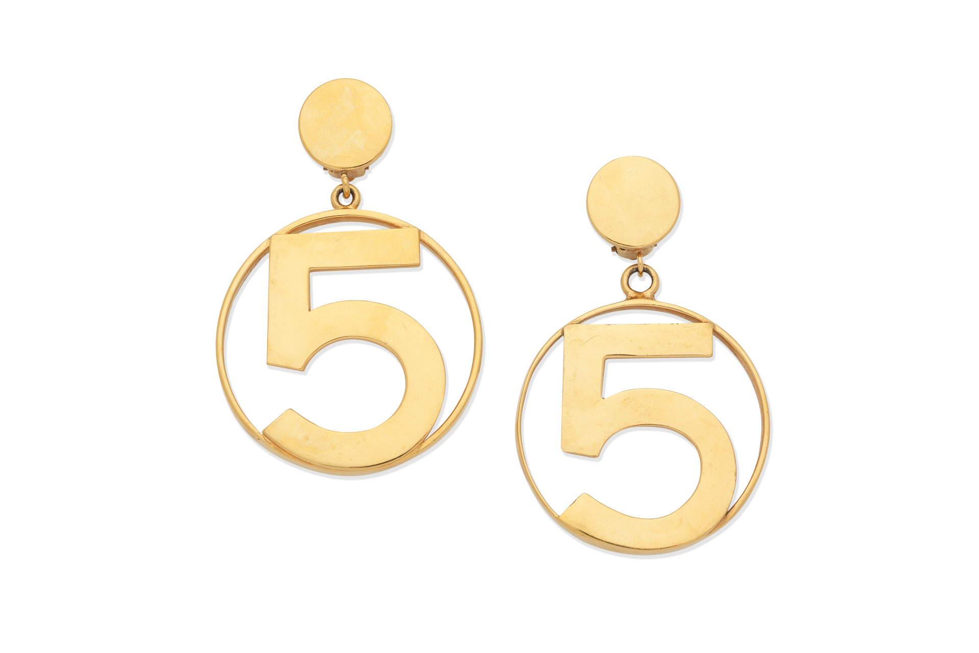 Gold 5 earrings