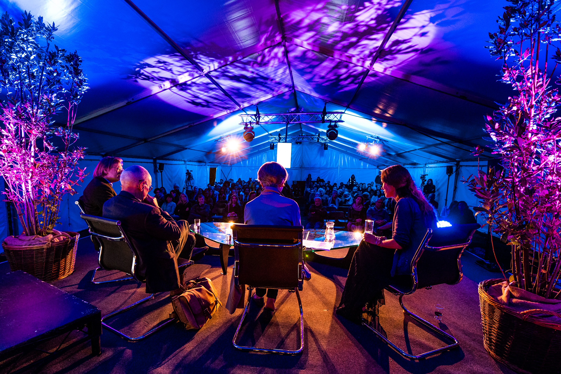 People hosting a talk at HowTheLightGetsIn festival