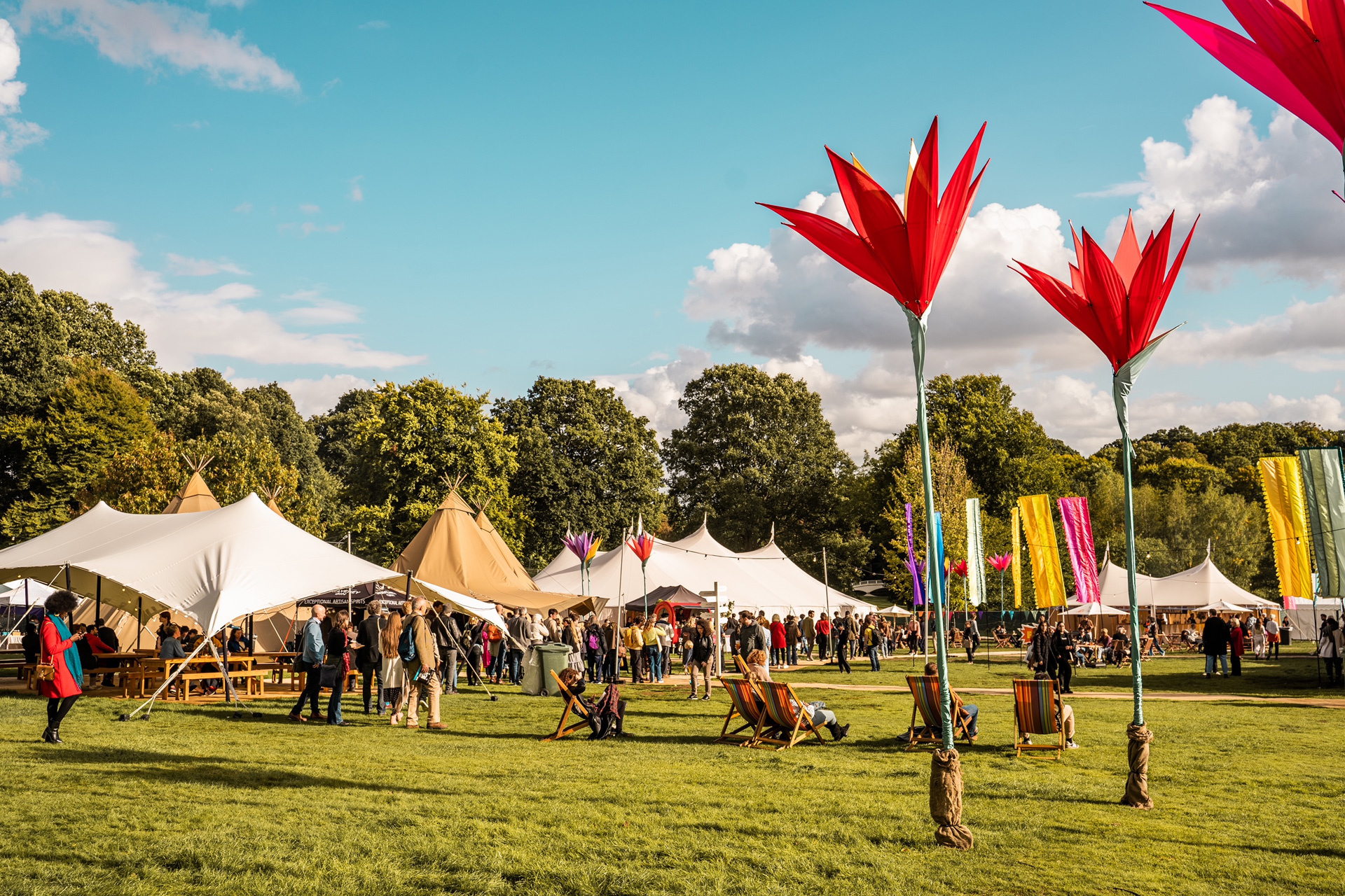 Tents at HowTheLightGetsIn festival