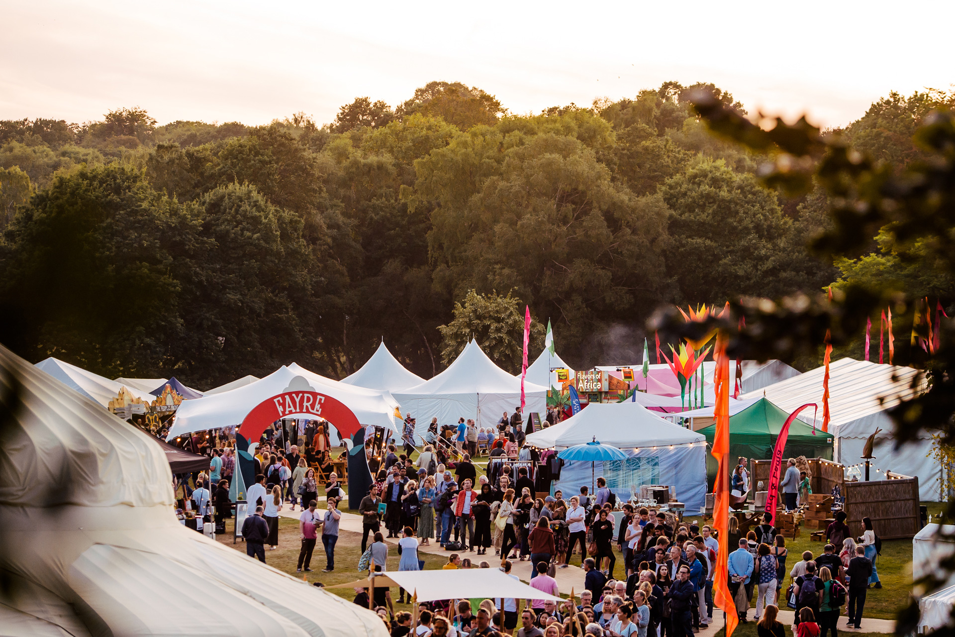 Tents at HowTheLightGetsIn festival