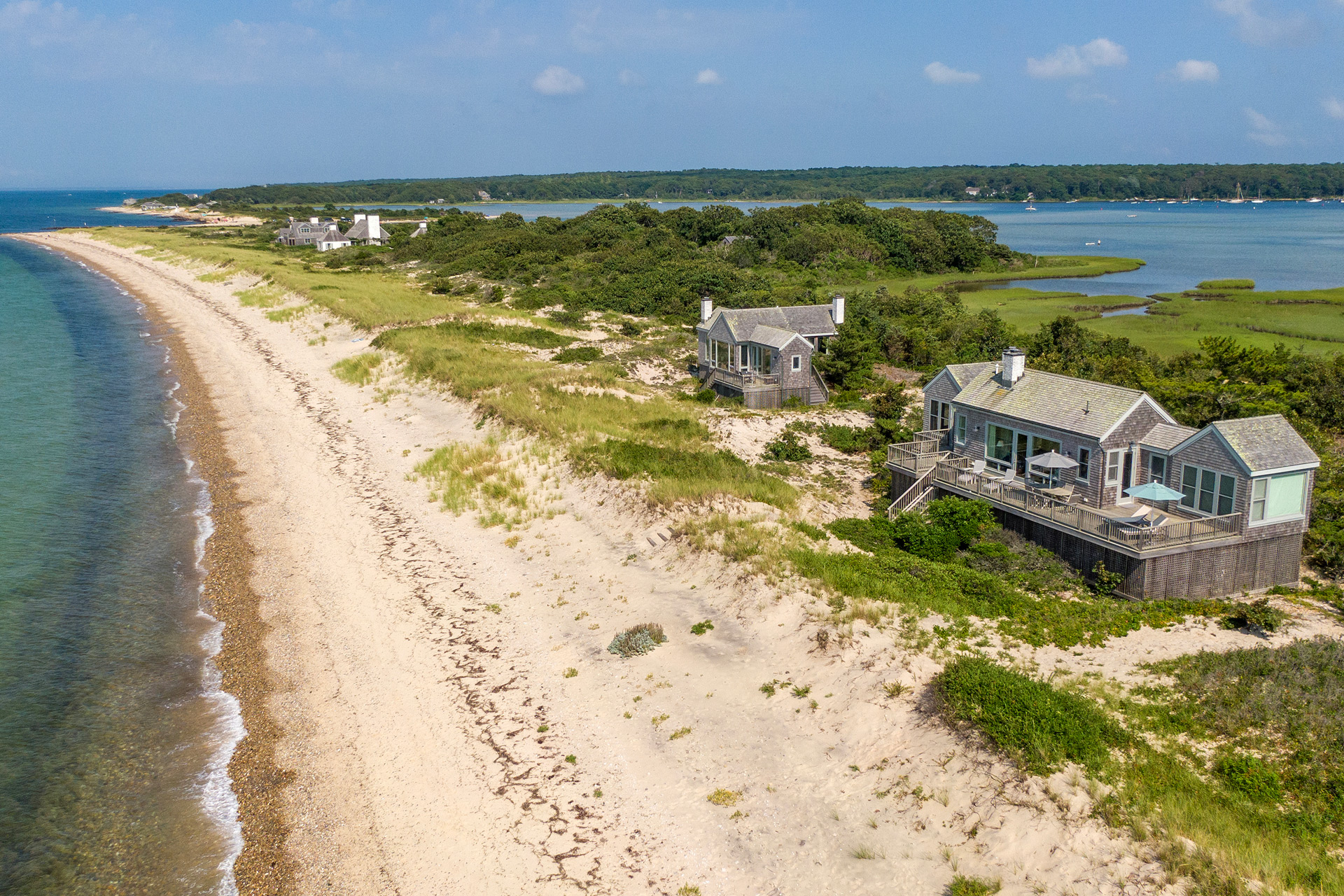 Aerial view of Martha's Vineyard estate