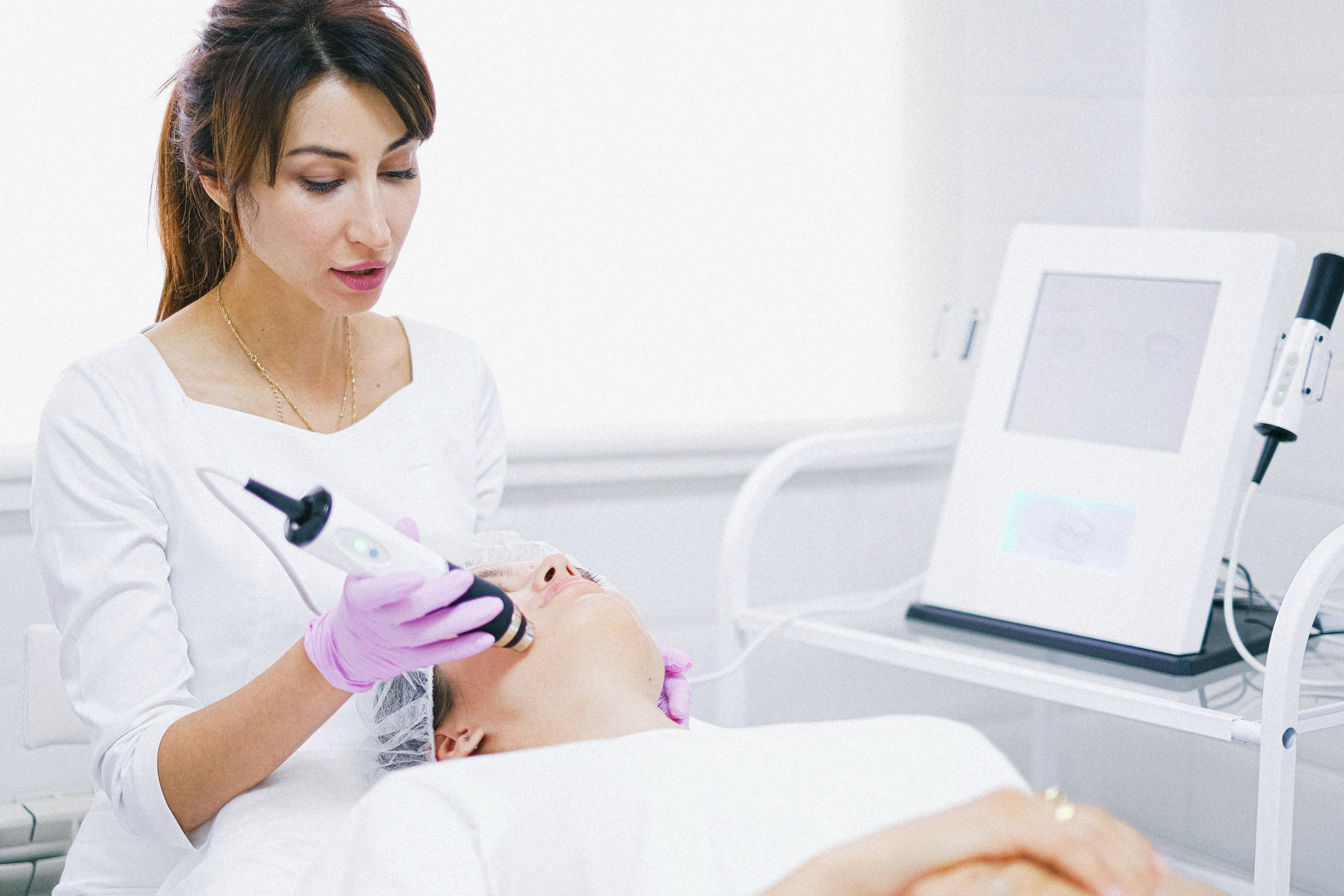 Woman receiving treatment