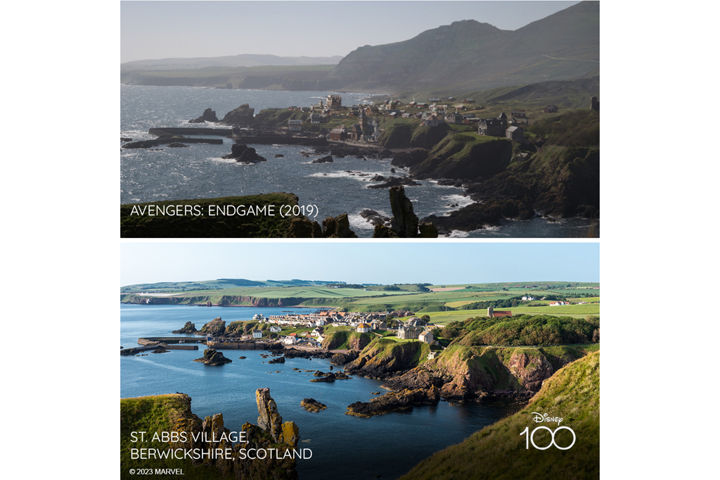 Side by side: Disney's Avengers Engame x St Abbs Village
