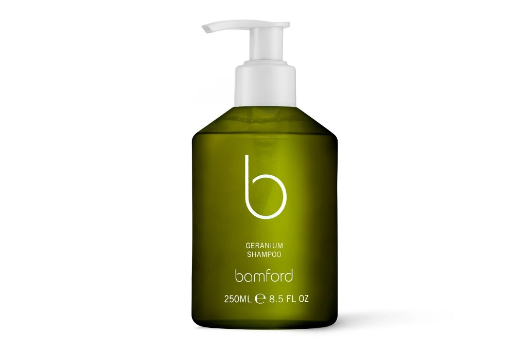 Green bottle with white pump