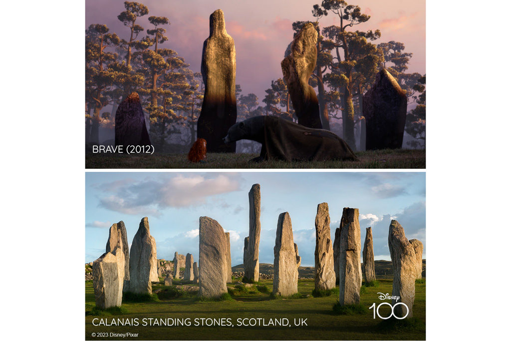 Side by side: Disney's Brave x Calanais Standing Stones
