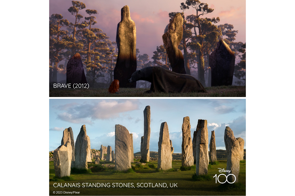Side by side: Disney's Brave x Calanais Standing Stones