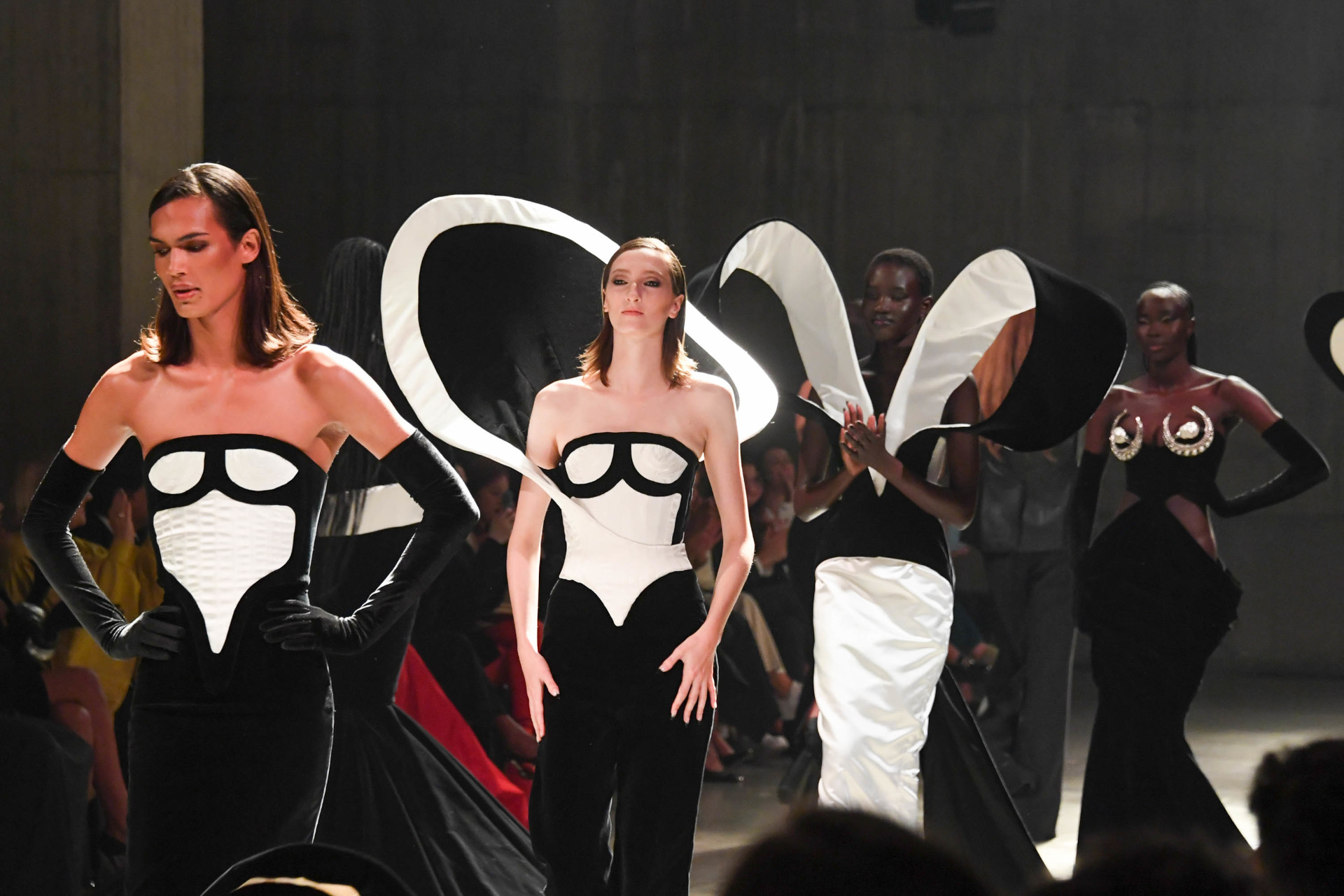 Models on runway | london Fashion Week designers