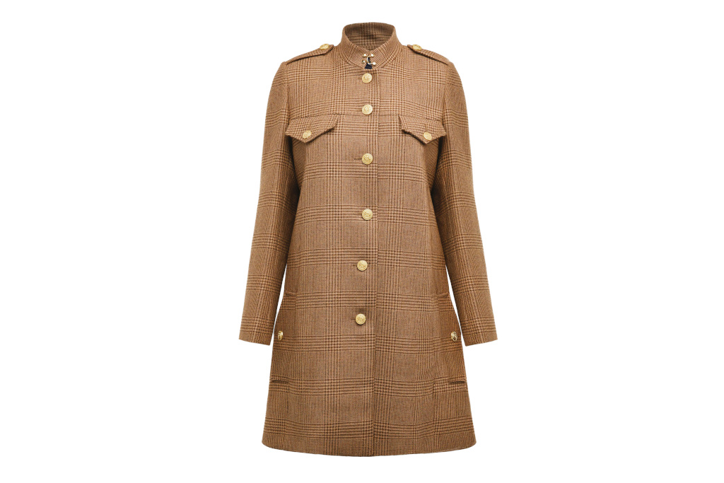 Brown and gold coat