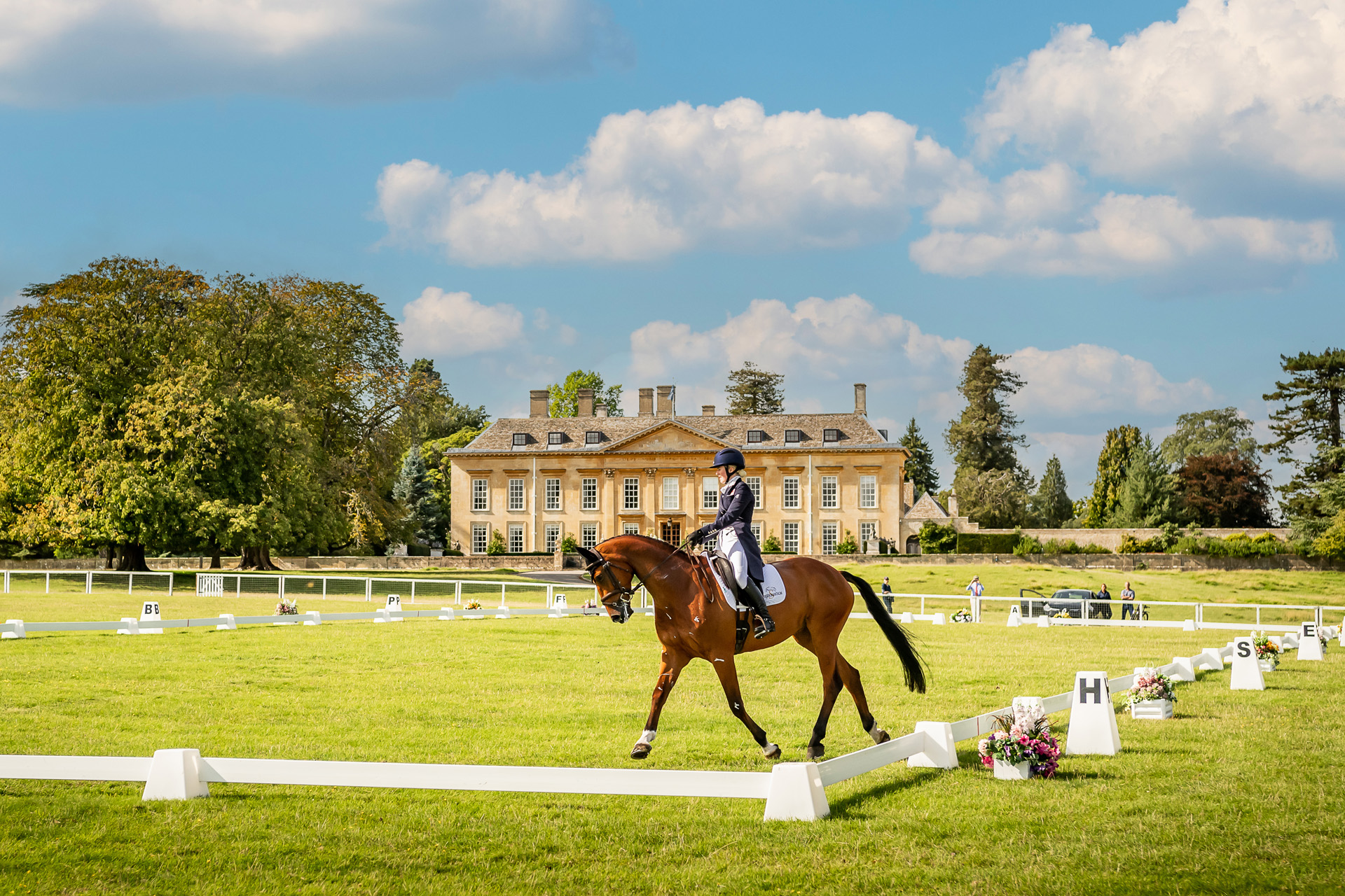 A horse rider at Cornbury House Horse Trials