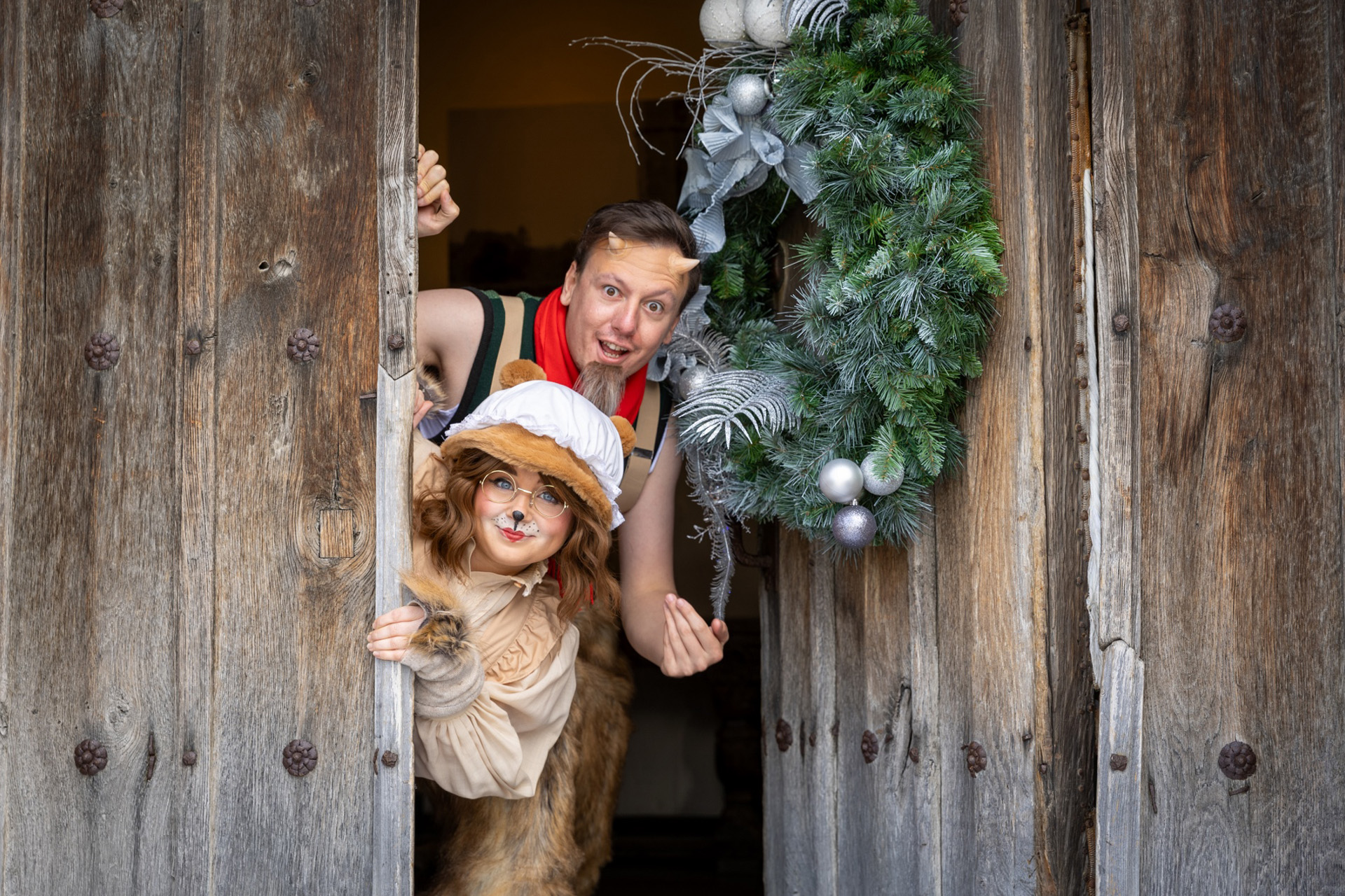 Leeds Castle's 'A Narnia Christmas at the Castle' with Mr Tumnus and Mrs Beaver