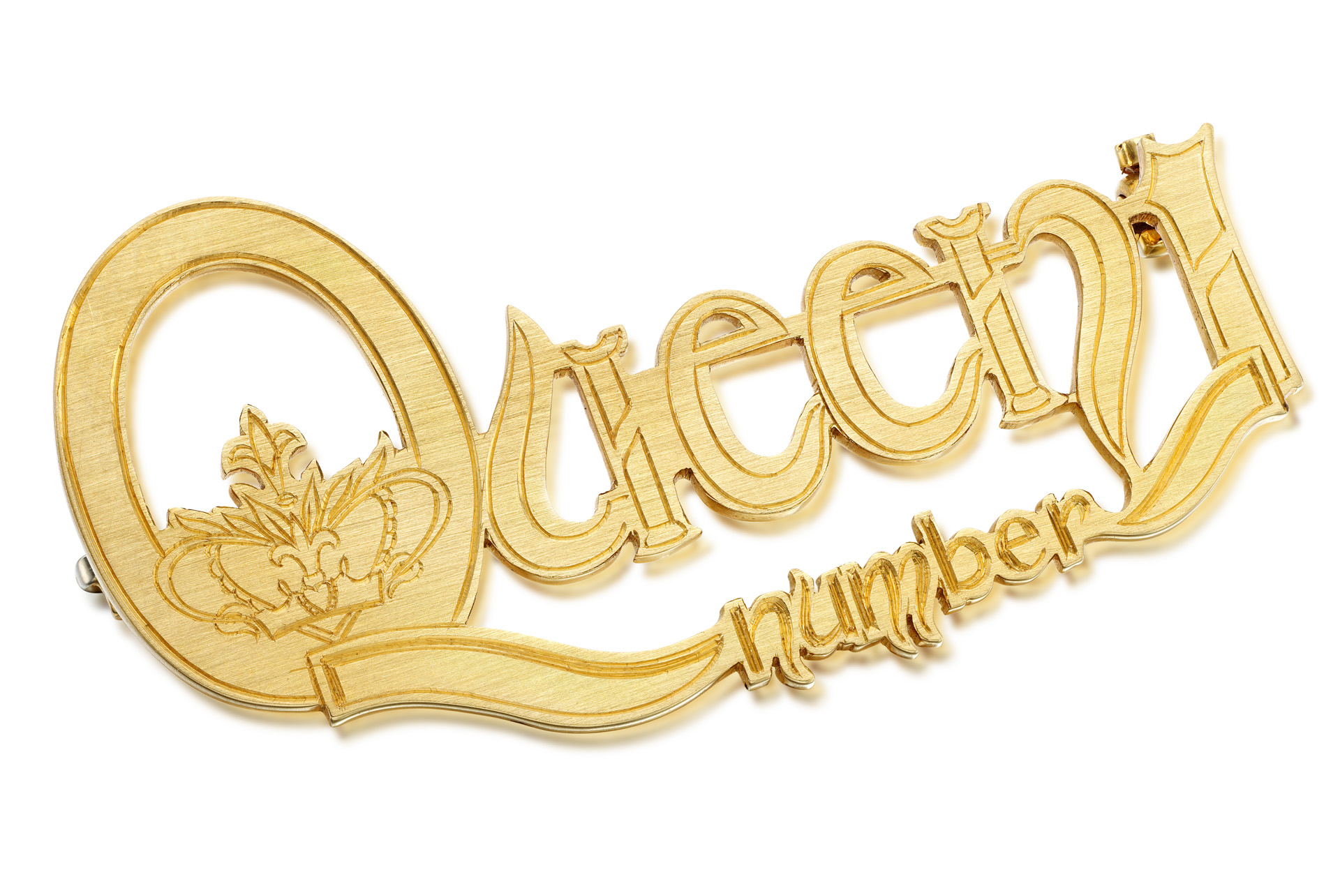 Lot 35, Cartier London, 'Queen Number 1' gold brooch, 1975