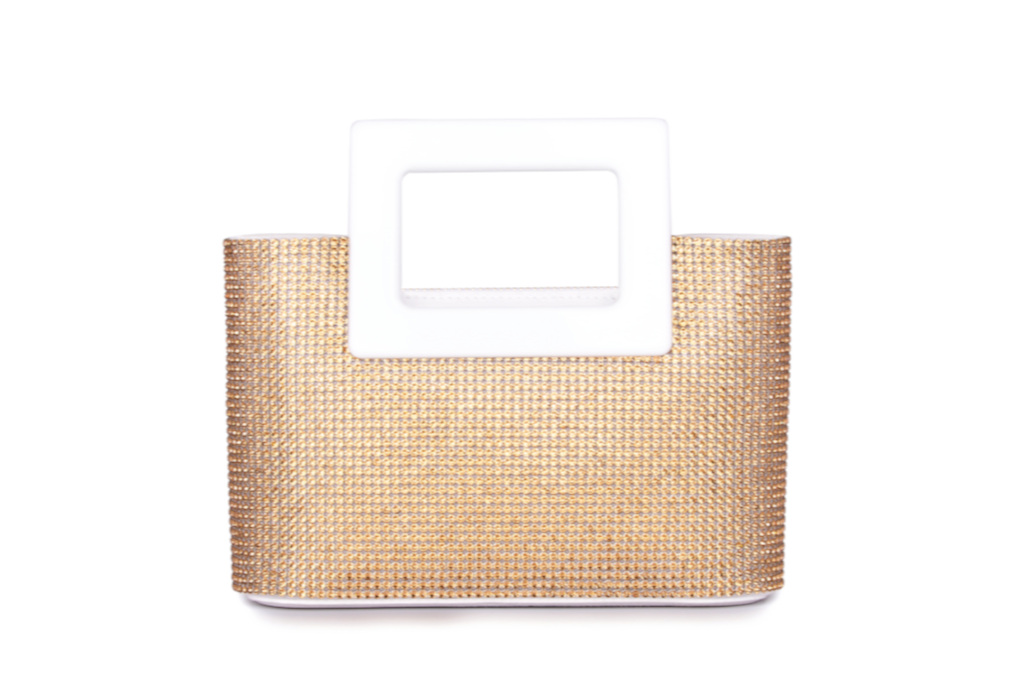 Gold diamante bag