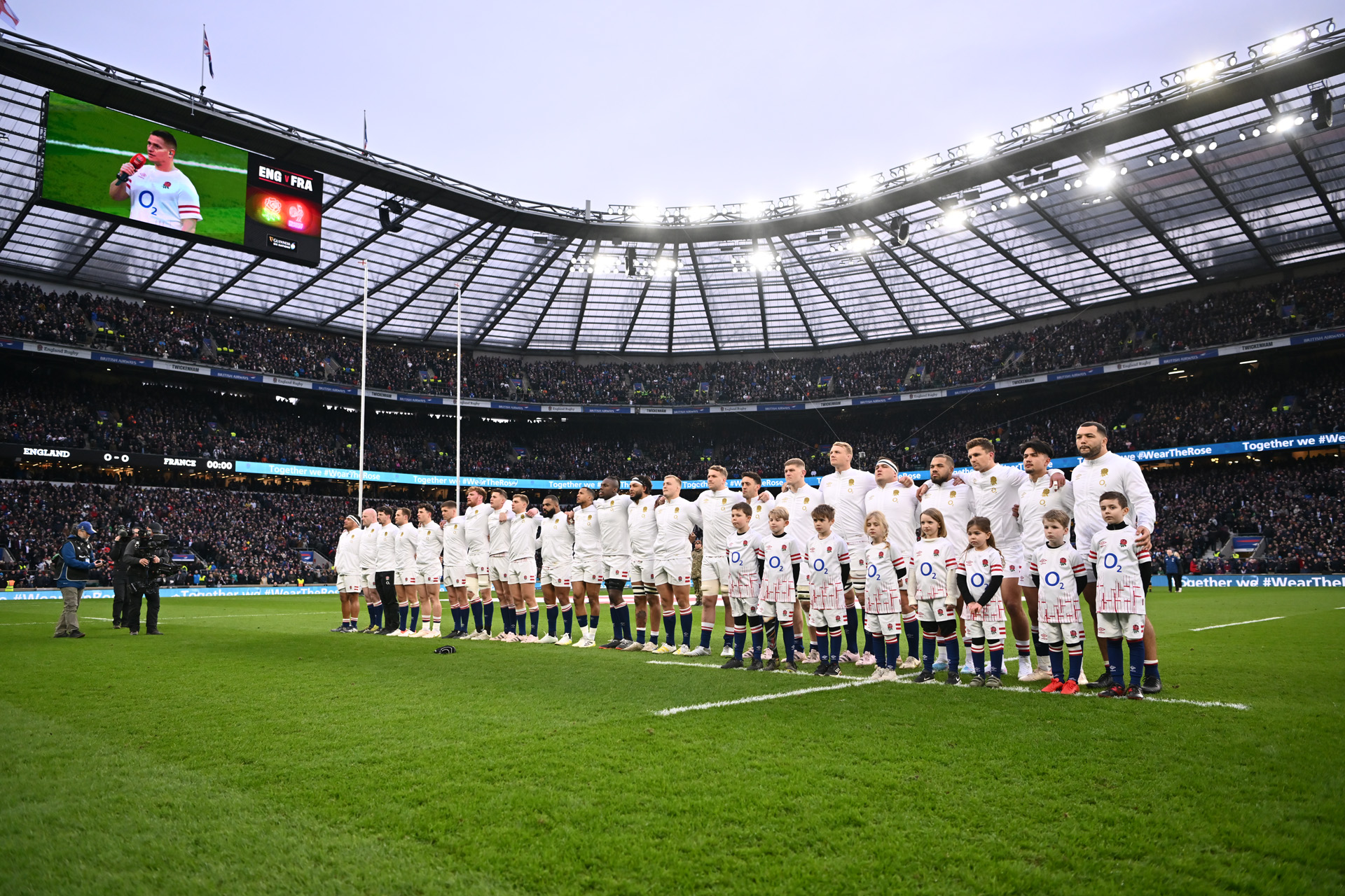 Mascots during the Six Nations Rugby match between England and France at Twickenham Stadium on March 11, 2023 in London, England.