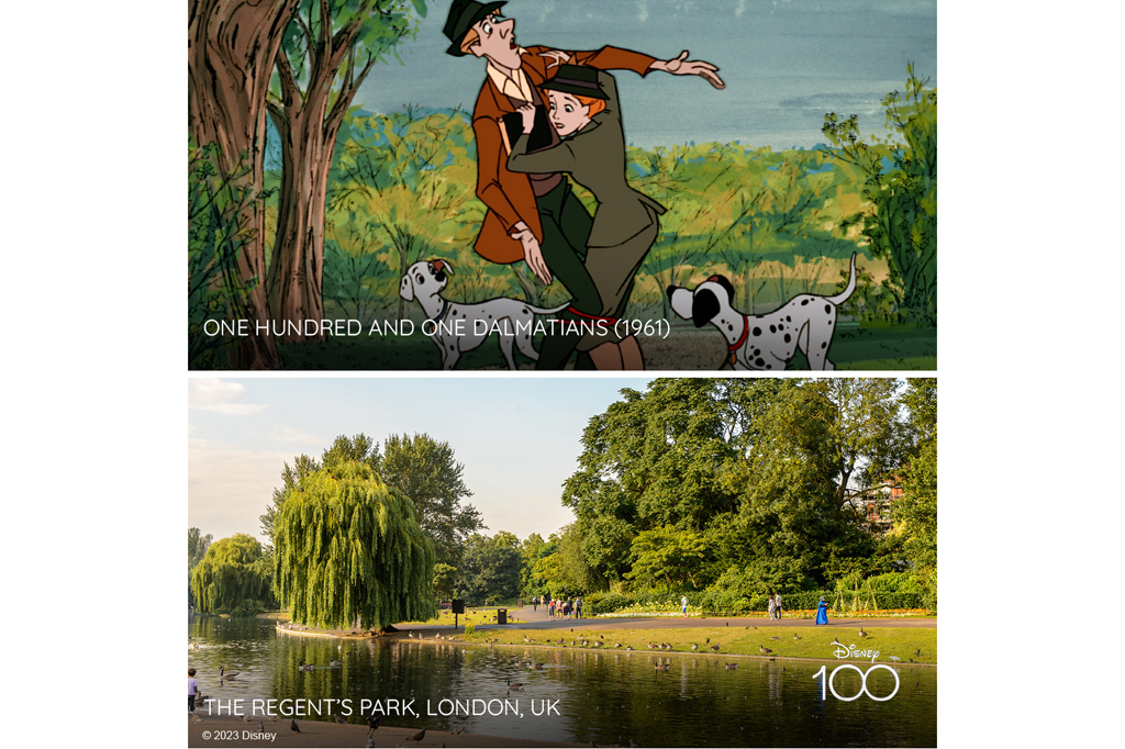 Side by side: Disney's One Hundred and One Dalmatians x Regents Park