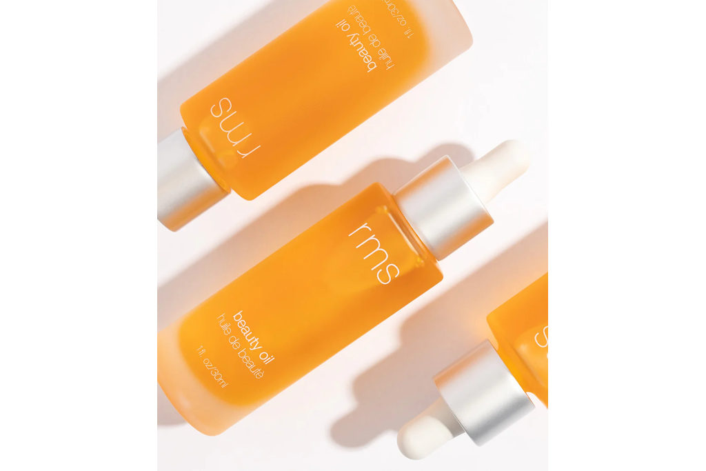 Orange serum bottles