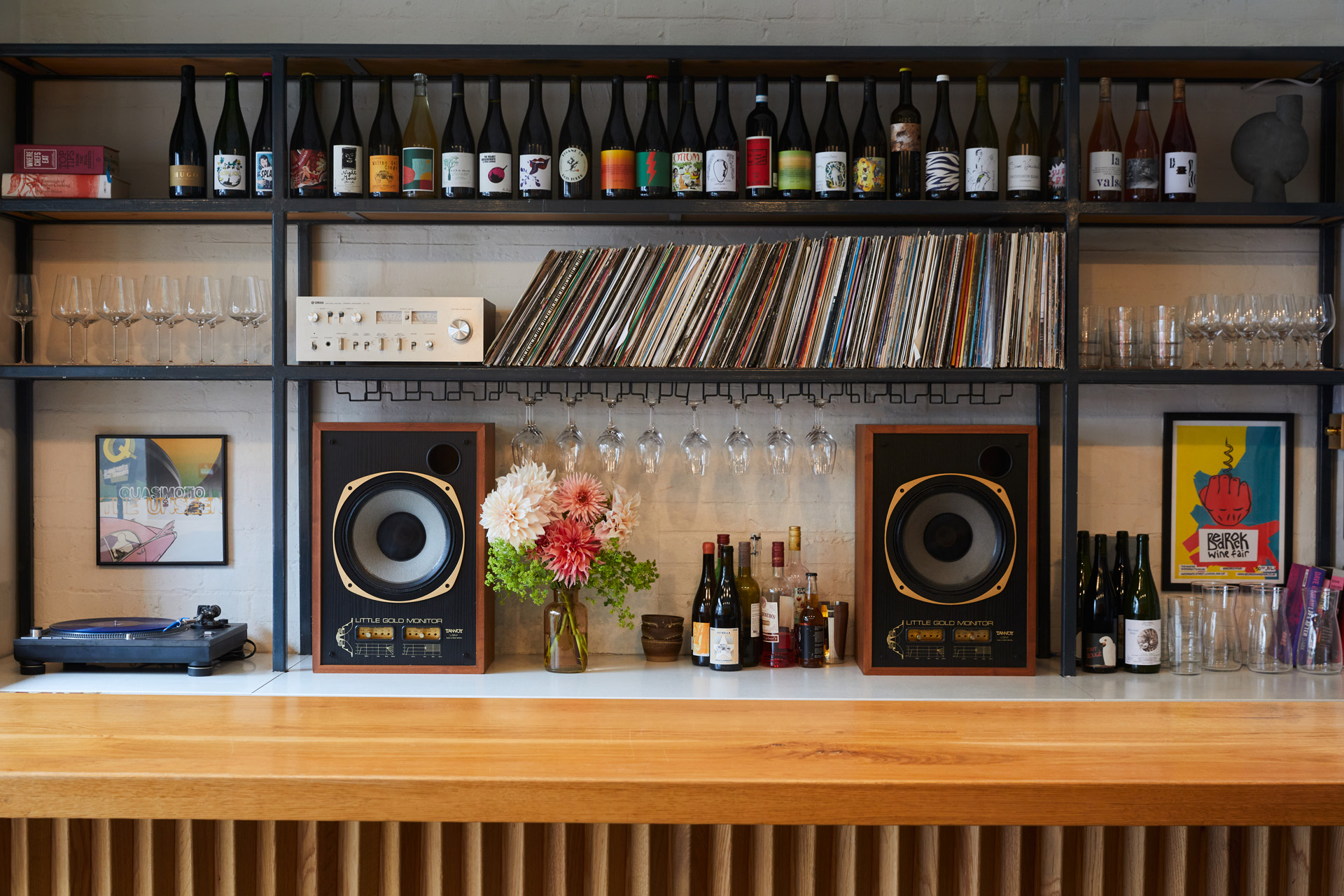 Records and wine at Bambi