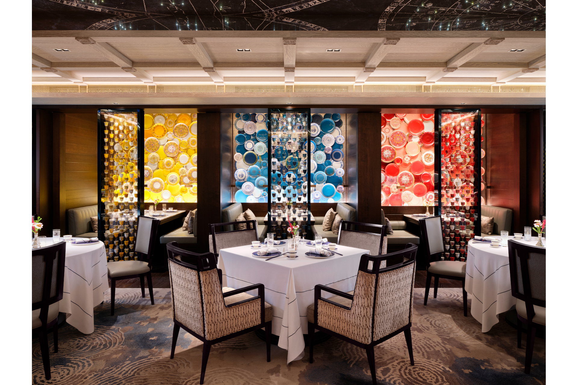 Colourful dining room