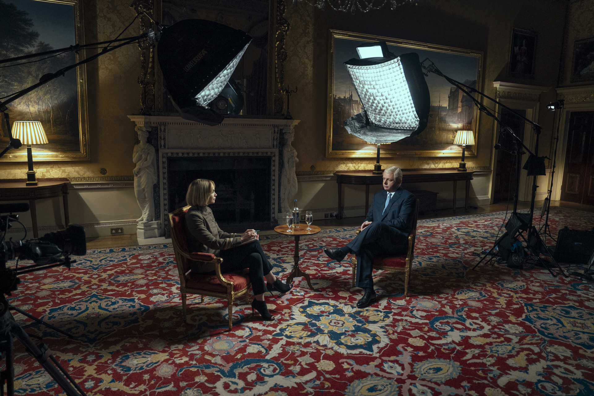 Ruth Wilson & Michael Sheen in A Very Royal Scandal.