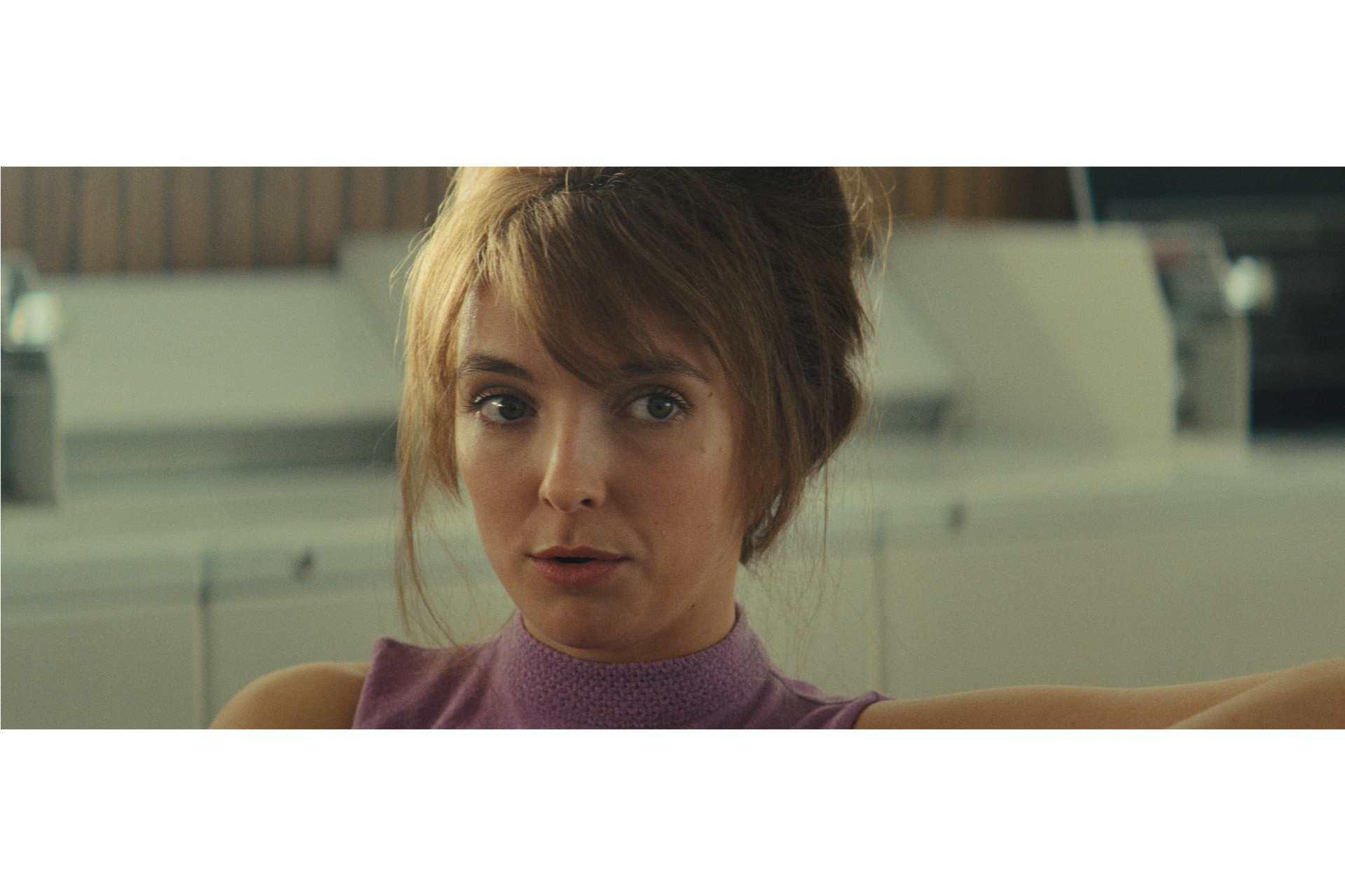 Jodie Comer as Kathy in 20th Century Studios' THE BIKERIDERS