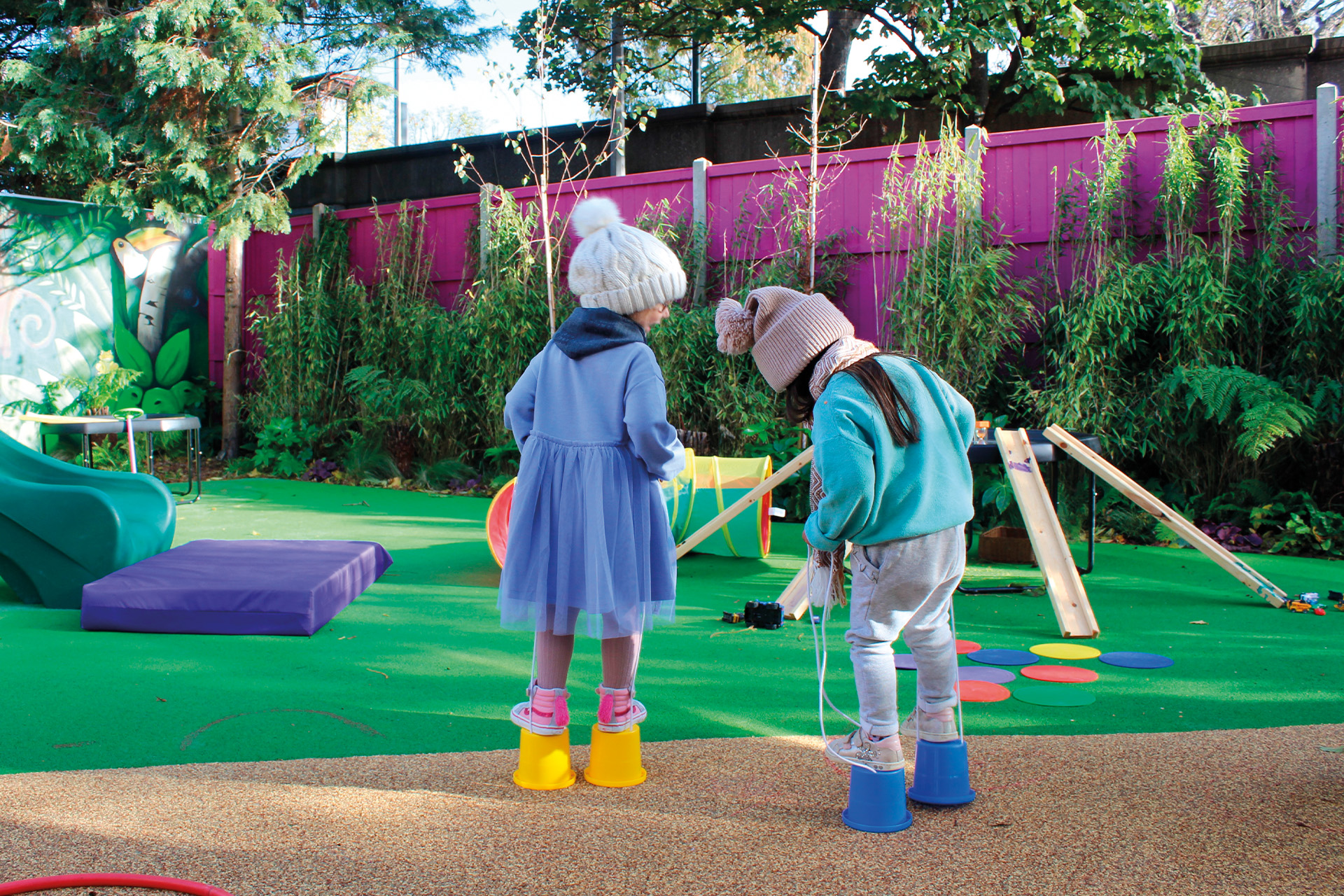 Playing outside at Kew Green Prep Nursery