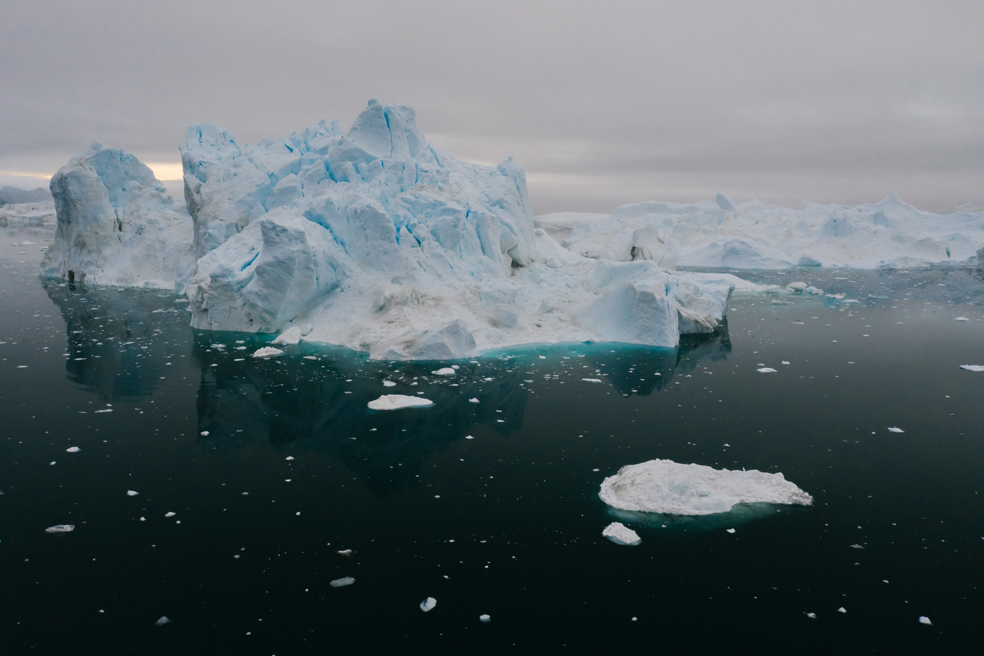 Antarctic sea ice melting due to climate change