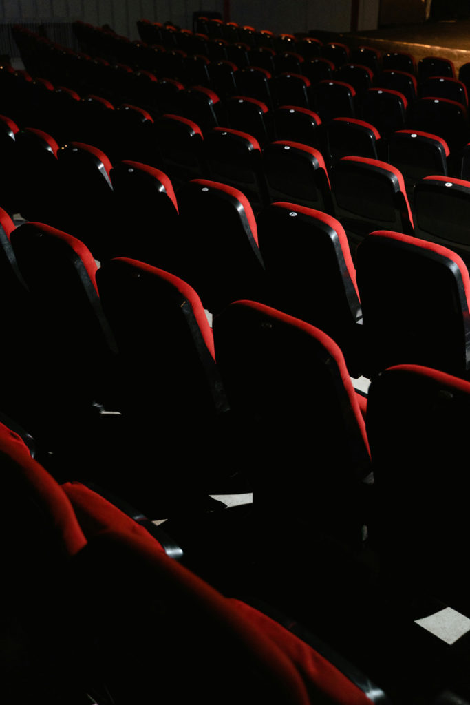 Red seats in a cinema