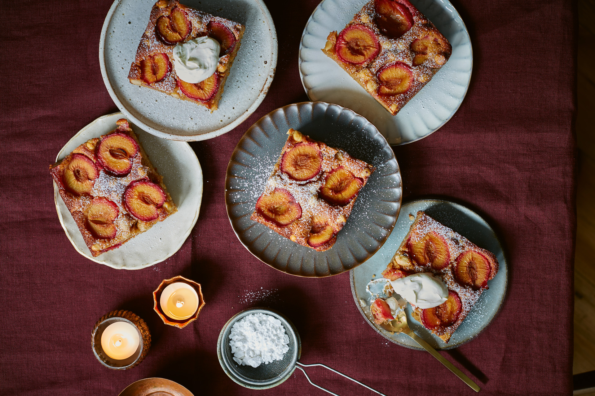 Autumn Plum Traybake