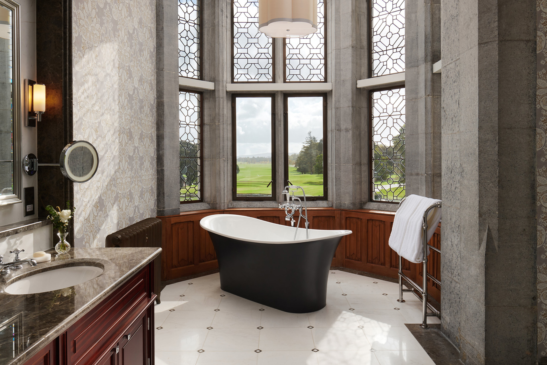 Rolltop bath at Adare Manor