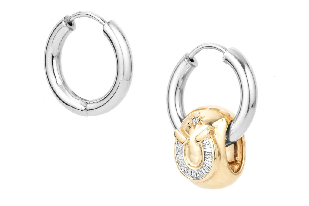 Silver and gold hoops