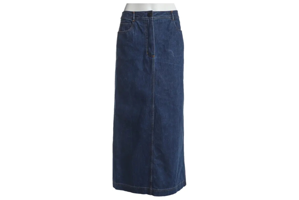 Maxi denim skirt