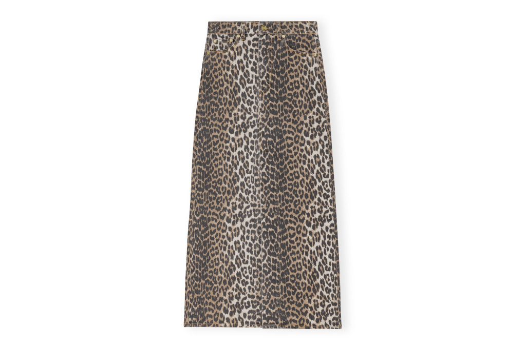 Leopard print skirt
