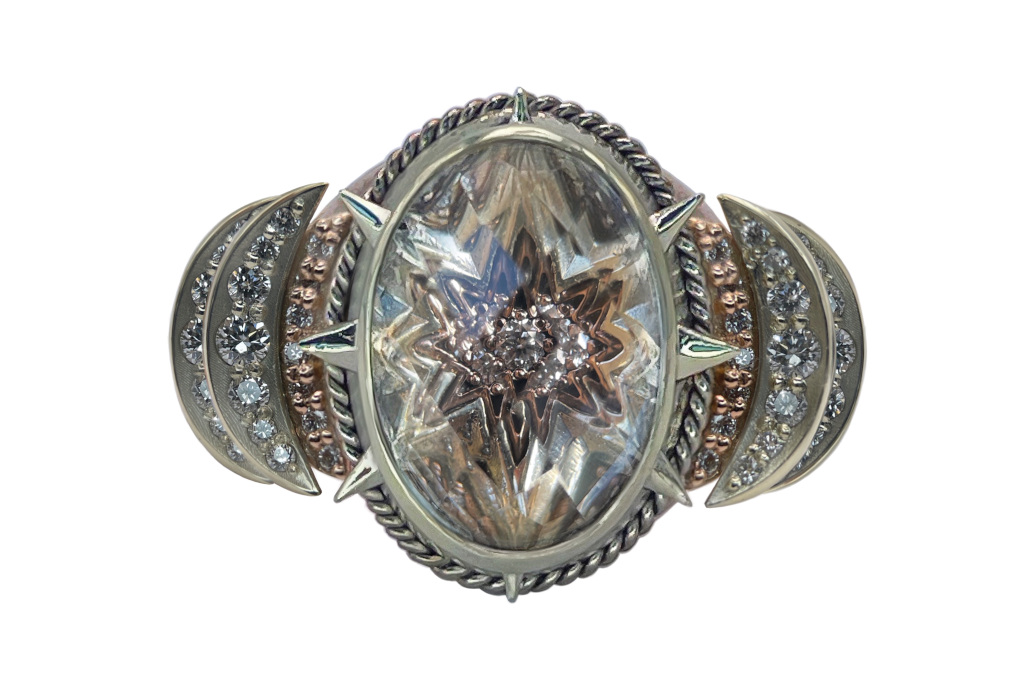 Silver ring - punk jewellery