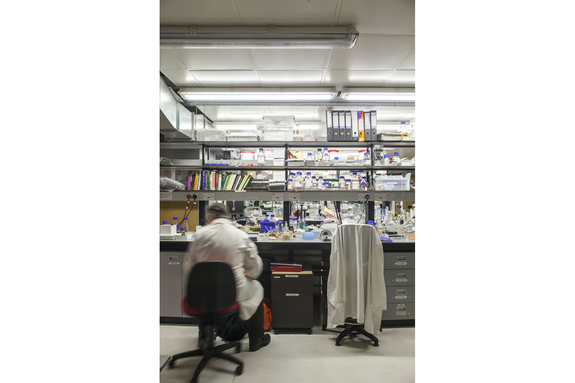 Kew Gardens lab work, scientist