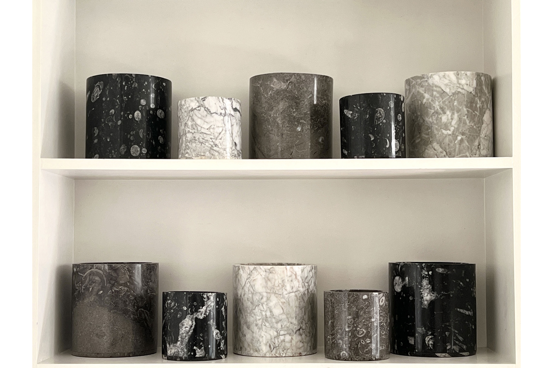 Rachel Vosper's marble candles