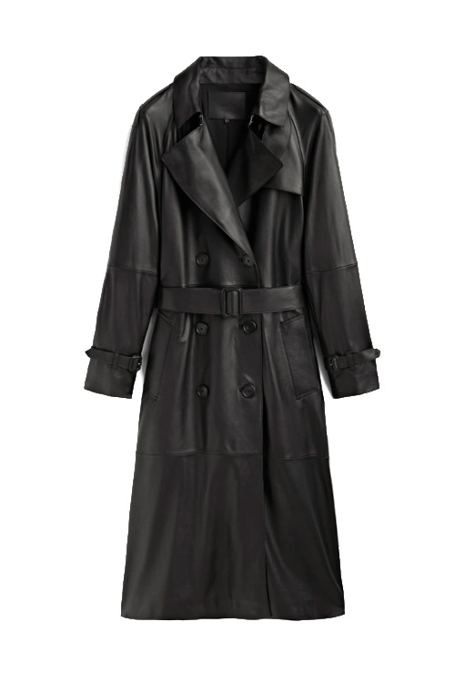 Leather coat