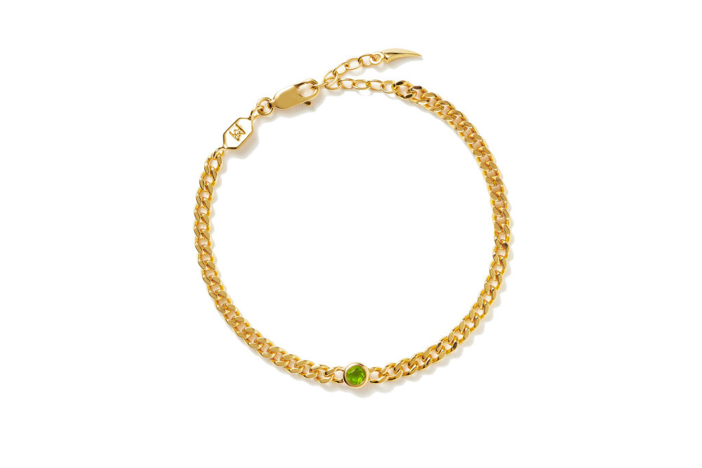 Gold chain bracelet