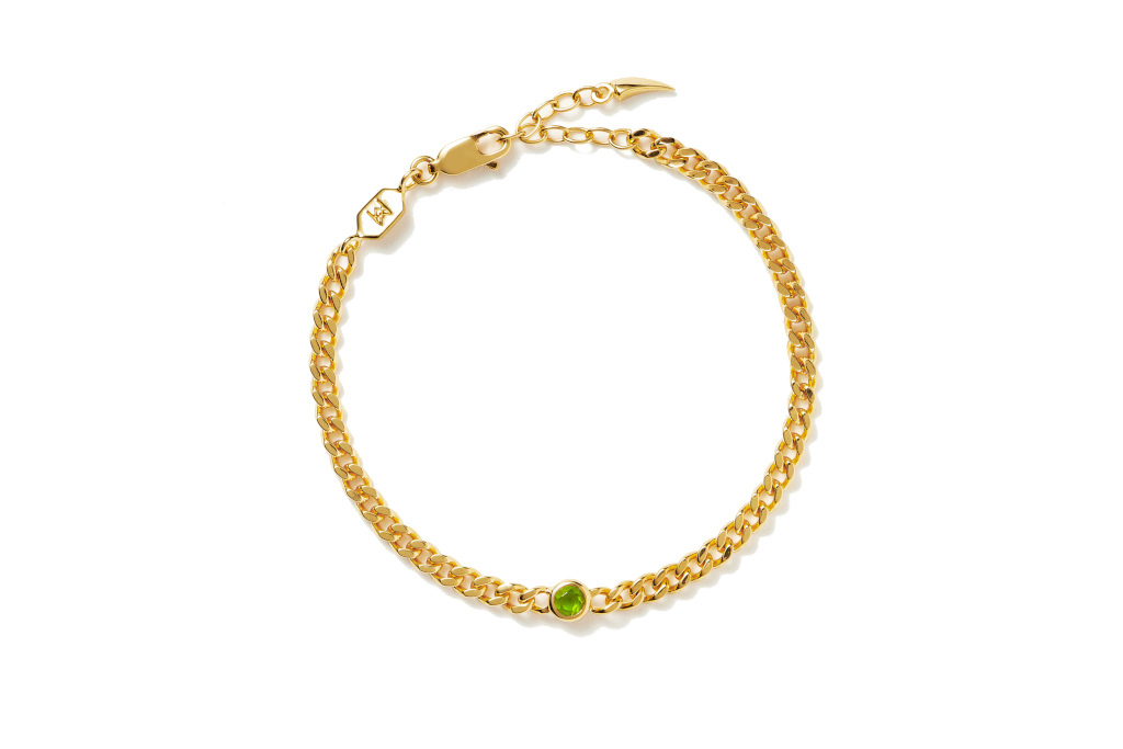 Gold chain bracelet