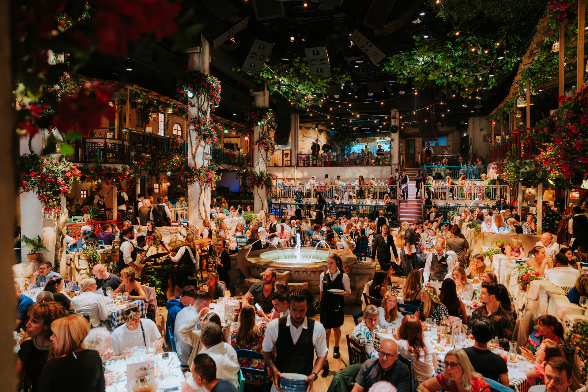 Nikos Taverna at Mamma Mia! The Party, an immersive experience in London