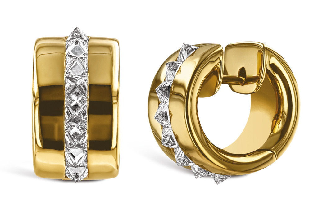 Gold hoop earrings